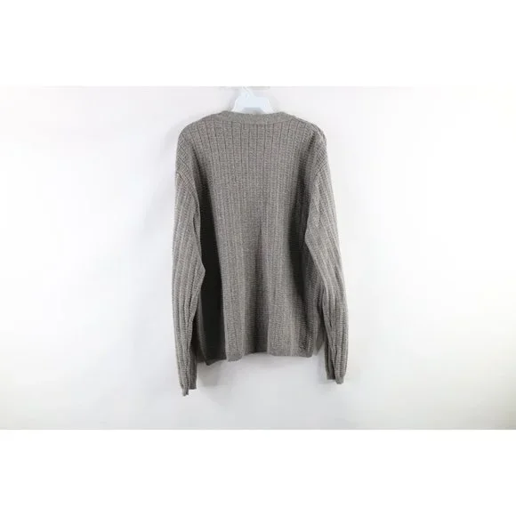 Vintage 90s Grunge Medium Striped Knit Kurt Cobain Cardigan 